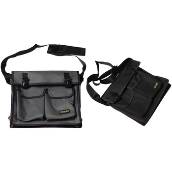 

Yileqi 2 Pcs Multifunctional Single Shoulder Bag Hardware Electrician Toolkit Tool Bag(Grey & Coffee)