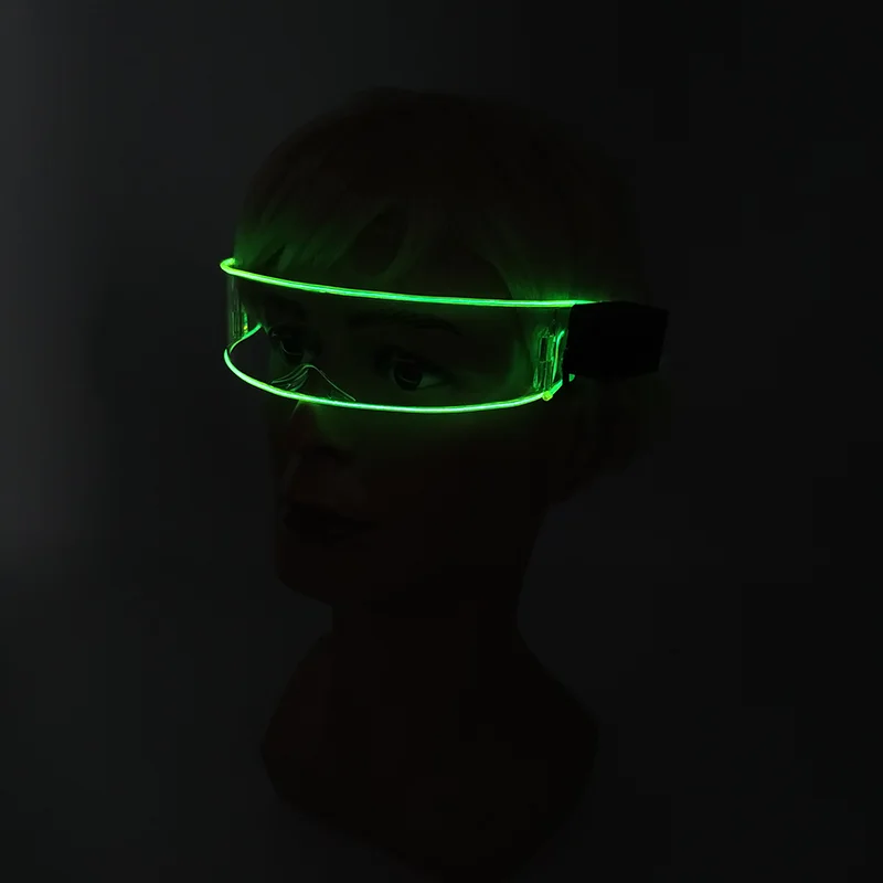 Luminous LED Glasses Dance Glowing Props Neon Goggle Decorative EL Wire Glasses For Rave Music Performance