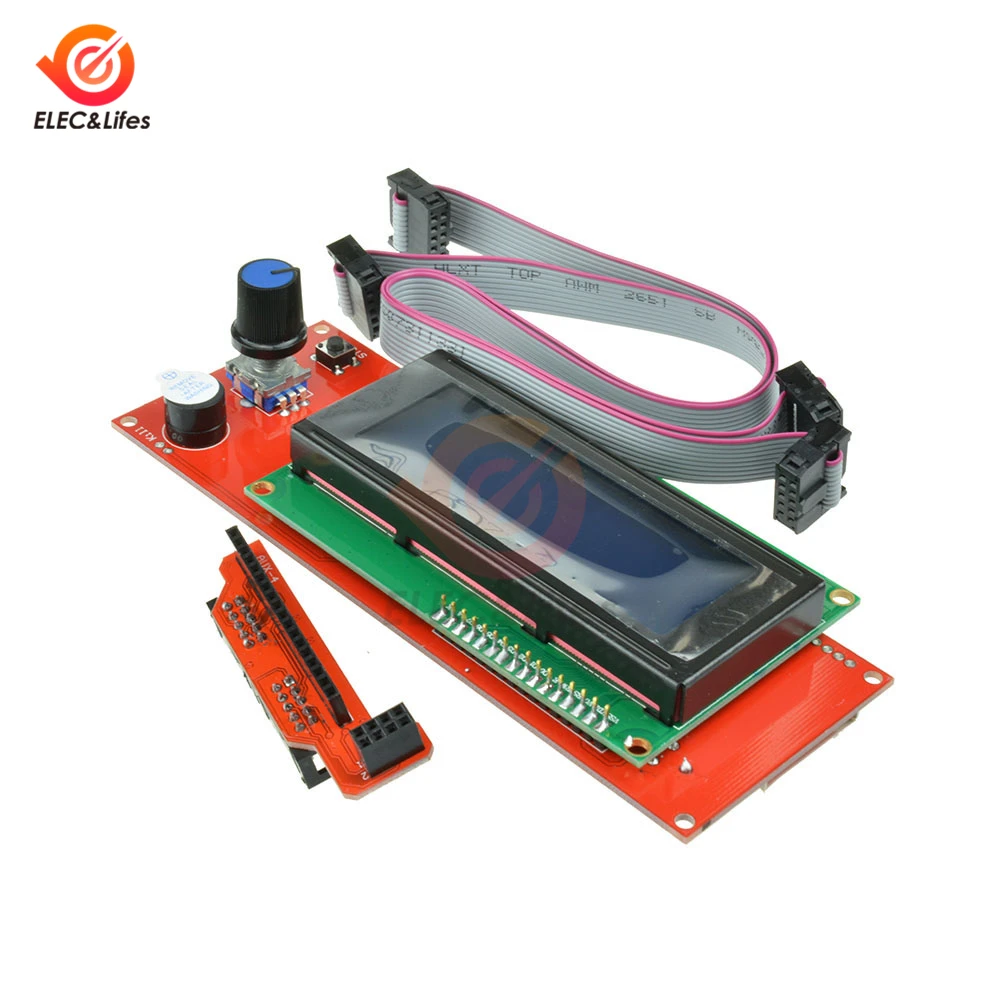 2004 ЖК-дисплей 3d принтер Reprap адаптер для карт памяти Контролер Reprap RAMPS 1,4 1,6 Mega2560 плата 2004 ЖК-управление