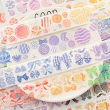 3cmx3m Kawaii Washi Tape PET Tape Butterfly Stars Lovely Girls DIY Scrapbook Notebook Material Masking Tape School Supplies