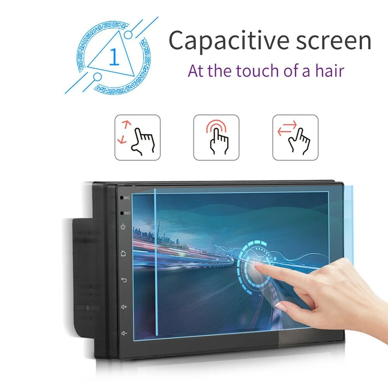  7 zoll 2 Din Android 8.1 Auto Stereo MP5 Player Presse Bildschirm FM Radio GPS WiFi BT Kopf Einheit