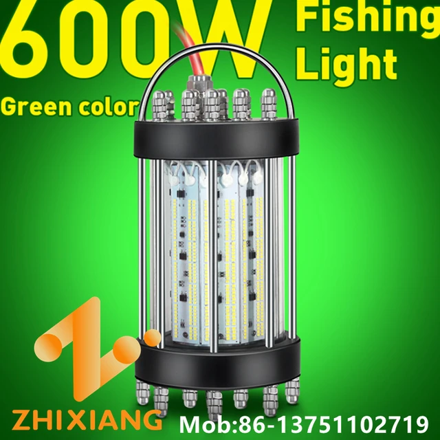 600W High power submersible underwater green led fishing light led