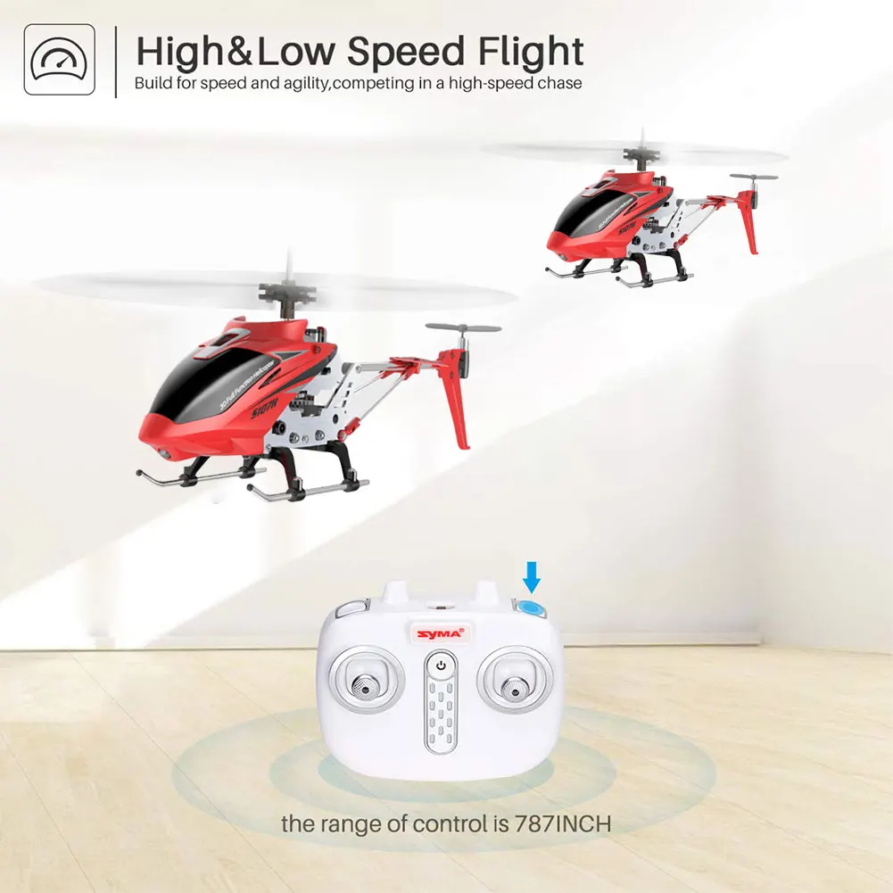 Pokich Радиоуправляемый вертолет 3,5 канальный Радиоуправляемый вертолет с светодиодный светильник Квадрокоптер детский подарок небьющиеся летающие игрушки модель