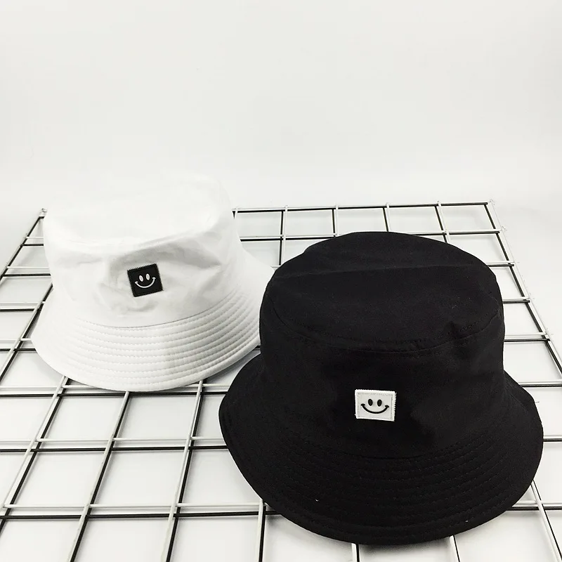 Bucket hat men and women summer bucket hat banana print black white solid hat hip-hop outdoor hat fishing fisherman hat