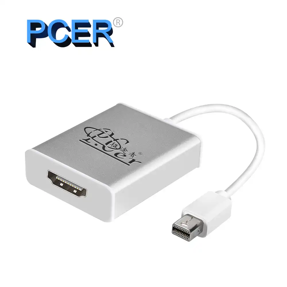 Pcer Mini Displayport To Hdmi Vga Adapter Thunderbolt 2 Converter For Macbook Air 13 Surface Pro 4 Mini Dp Hdmi Vga Converter Aliexpress