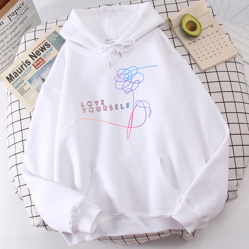 love yourself hoodie with butterflies bts butterfly purple sweatshirt ...