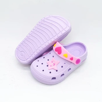 

GIRLS SANDALS SHOES FOR KIDS CHILDREN AIR CUSHION BABY CUTE SLIPPERS SIZE 28 29 30 31 32 33 34 35PURPLE PINK VILOET