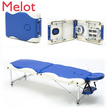 

Professional Portable Folding Massage Bed with Carring Bag Salon Furniture Wooden Bed Foldable Beauty Spa Massage Table Bed
