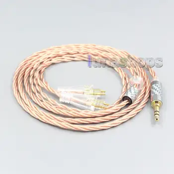 

LN007170 Silver Plated OCC Shielding Coaxial Earphone Cable For FOSTEX TH900 MKII MK2 TH-909 TR-X00 TH-600