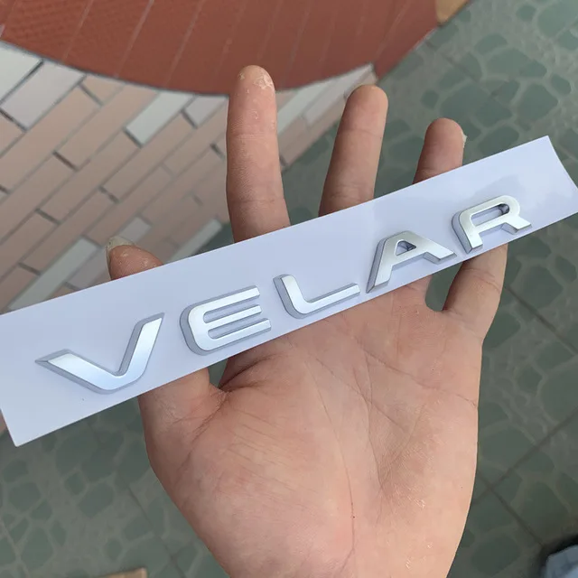 P300S P380SE P380HSE P300 P380 S SE HSE Эмблема для Range Rover VELAR автомобильный Стайлинг багажник логотип RDYNAMIC Fender наклейка - Цвет: VELAR silver