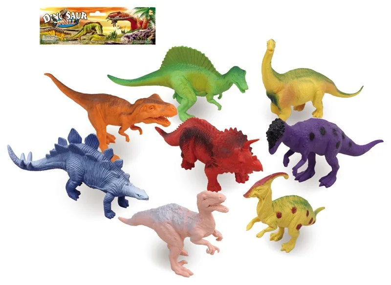 Игрушка динозавр мир Юрского периода T-Rex Стегозавр Набор для мальчиков имитация животного модель динозавра