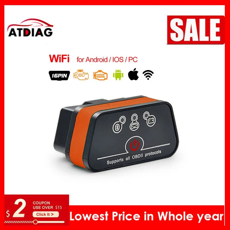 Vgate iCar 2 Bluetooth OBD сканер iCar 2 ELM327 Bluetooth диагностический интерфейс сканер кода