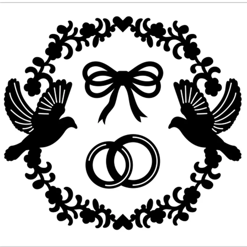 

Naifumod Wreath Dies Bow Bird Metal Cutting Dies New 2019 for Card Making Scrapbooking Embossing Stencil Craft Flower Dies