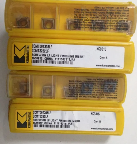 10 шт. KENNAMETAL твердосплавная вставка CCMT09T308LF KC9315