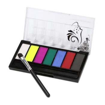 

Festival World Cup Body Painting Play Clown Halloween Makeup Face Paint 7 Color Body Face Painted Make Up Flash Tattoo