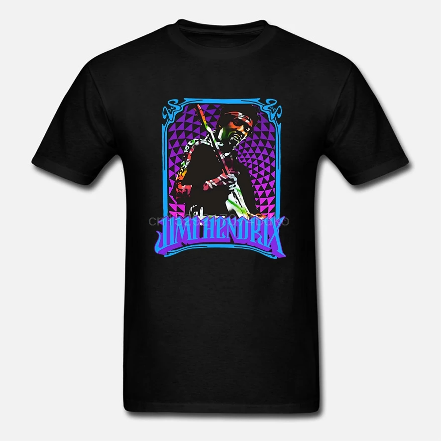 Мужская футболка с принтом короткий рукав Забавные футболки мужские Hendrix Fractal Frame