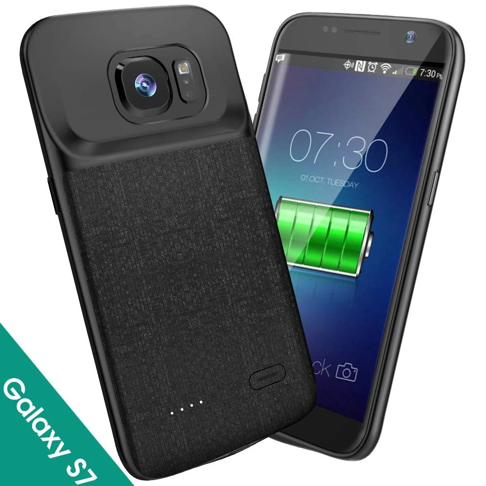 Funda de batería de teléfono para galaxy S7 edge, cargador de de 4700mAh, nuevo, recargable, de cargadores de - AliExpress