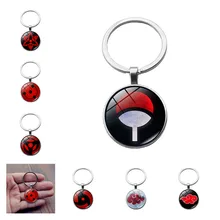 Аксессуары для косплея Наруто Учиха Итачи, брелок Саске, Akatsuki, боль, Шаринган, Риннеган, металлический кулон, брелок для ключей, Новинка