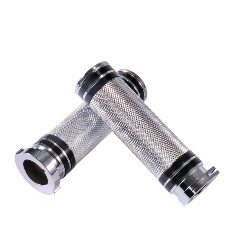 Poignées De Guidon Moto En Caoutchouc Souple - 25mm - Confort Antidérapant Pour Suzuki, Harley, Honda, Kawasaki, Yamaha - Cruiser, Cafe Racer, Bobber