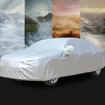 

for General Motors Jersey Peva Single-Layer Car Cover Rainproof And Sunscreen Silver Coated Off-Road Jersey