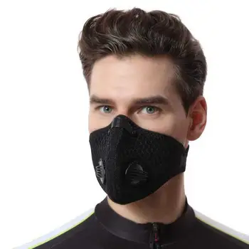 

10Pcs Black Block Flu Face Mouth Mask Dust Washable Reusable Mesh Masks Men Women Mouth Muffle Mask