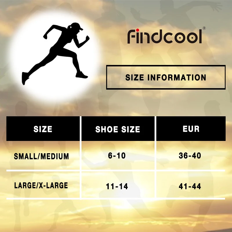 Findcool Компрессионные спортивные носки для езды на велосипеде бега йоги