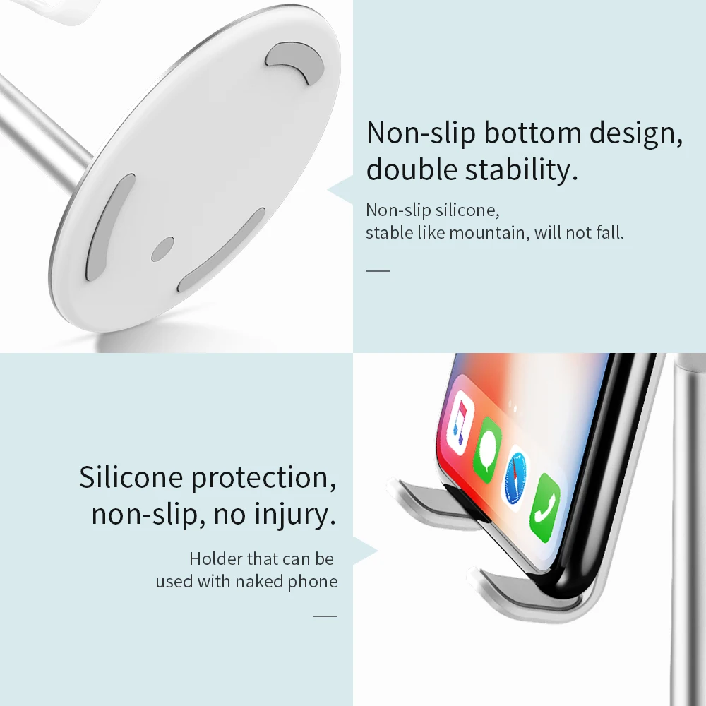Hoco держатель для мобильного телефона Подставка для iPhone X XS iPad Air смартфон металлический Настольный держатель для телефона Xiaomi huawei стол