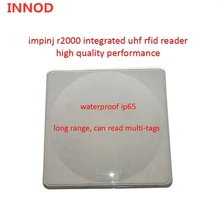 IP65 Водонепроницаемый impinj r2000 чип пассивный мульти метки фиксированный длинный диапазон интегрированный 12dbi линейный uhf rfid антенный считыватель