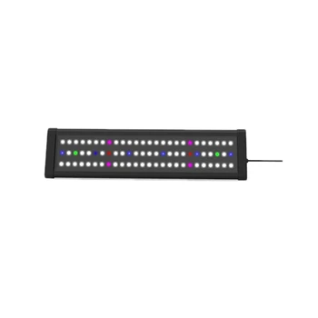 

Full Spectrum Aquarium Light with Aluminum Alloy Shell Extendable Brackets, White Blue Red LEDs, External Controller, for Freshw