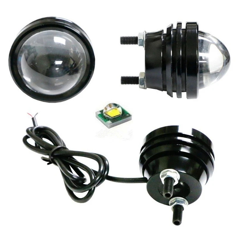 2X12 В Белый рыбий глаз DRL CREE светодиодный противотуманный светильник дневной ходовой светильник светодиодный светильник