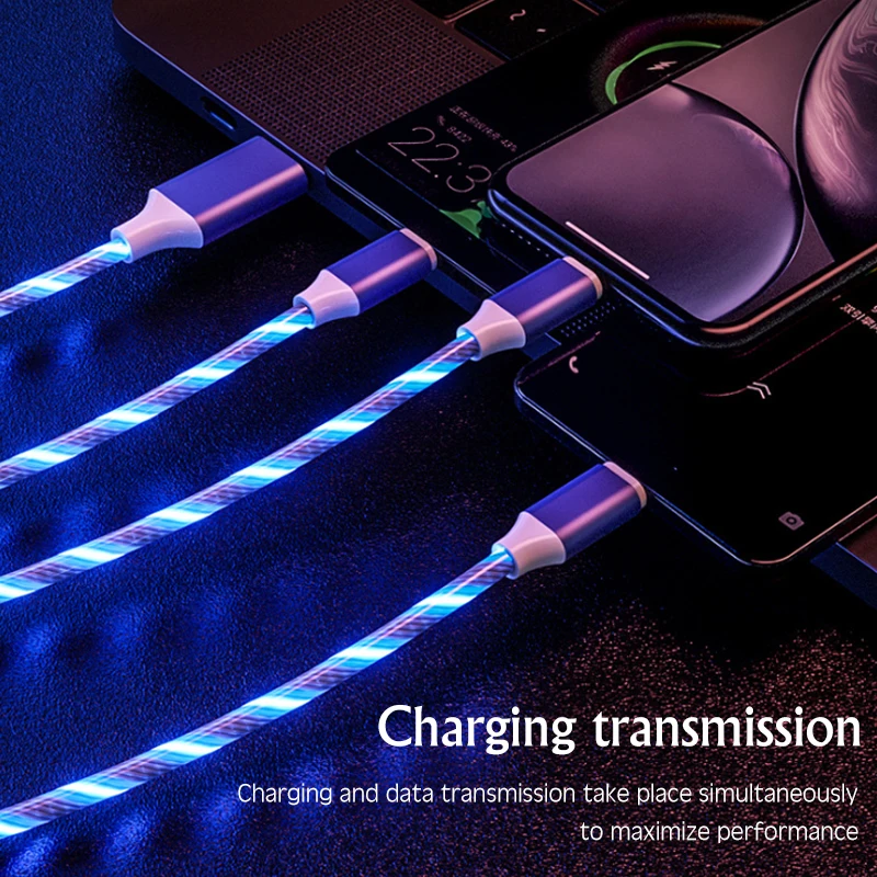 Магнитный течёт светильник светодиодный кабель Micro USB провод для iPhone samsung huawei Xiaomi 1 м магнитное зарядное устройство Тип C кабель для быстрой зарядки