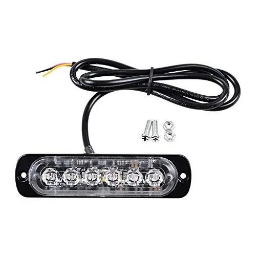 6 leds PAIEIMAI полицейский светильник светодиодный в сборе 36 Вт 18 Вт 12 Вт 24 В светодиодный автомобильный стробоскопический Предупреждение льная лампа грузовик аварийный мигающий пожарный светильник s - Испускаемый цвет: 6 leds