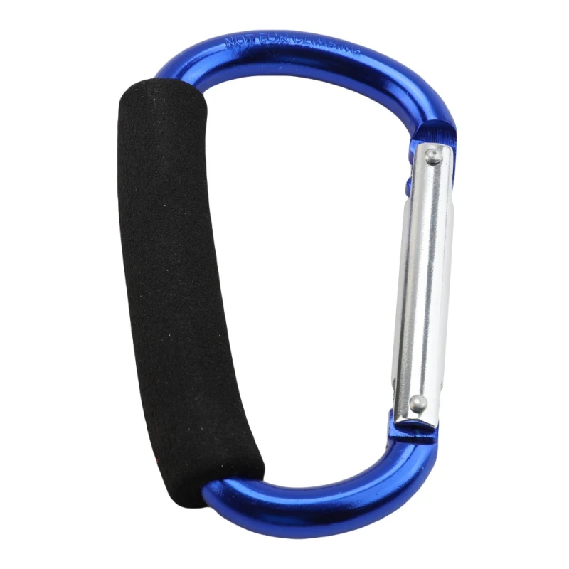 

Large D-shape Aluminum Alloy Carabiner Quick-release Soft Handle Hook Camping Buckle Hook Outdoor Keychain Carabiner Clip