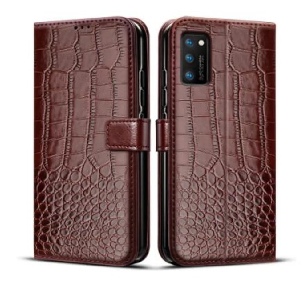 Кожаный флип-чехол для телефона Samsung Galaxy Note20 M21 S8 S9 S10 S20 A20E A40 A50 A51 A70 A71 Магнитный
