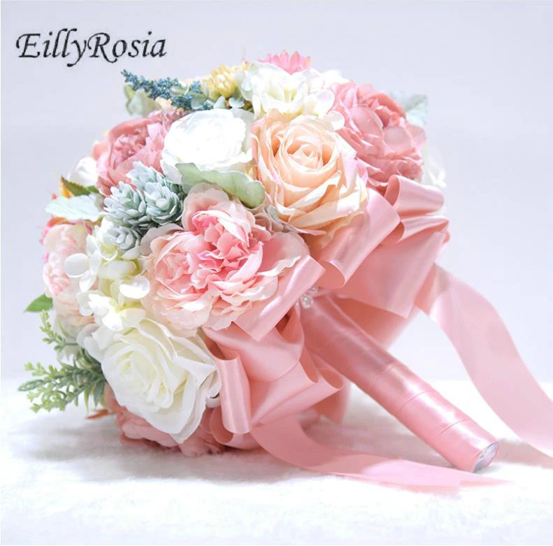 pink bridesmaid bouquets
