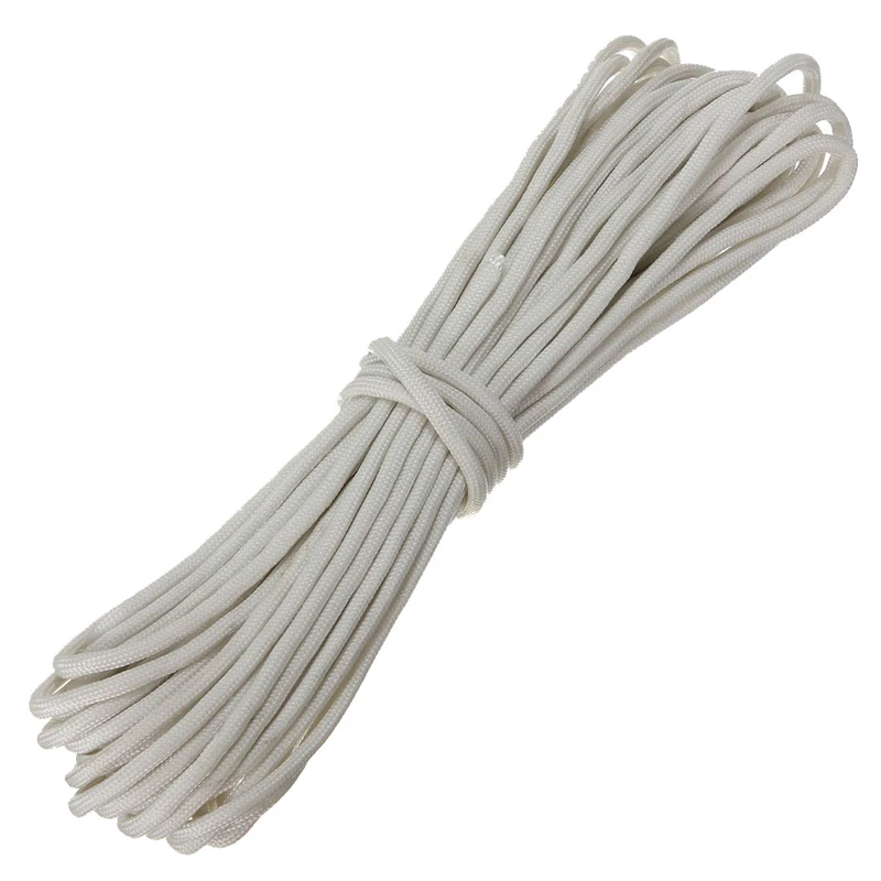 

550Lb Paracord Parachute Cord Nylon Luminous Glow in the Dark 9 Core Strand white