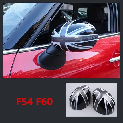 Одна пара зеркал заднего вида, декоративная раковина, чехол для Mini Cooper JCW F54 F60, аксессуары для стайлинга автомобилей, зеркальная крышка