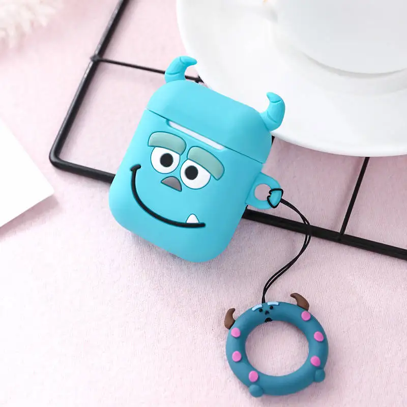 Для Airpods1/2 беспроводной Bluetooth чехол для наушников 3D Минни Микки силиконовый Противоскользящий чехол для наушников Airpods чехол для наушников