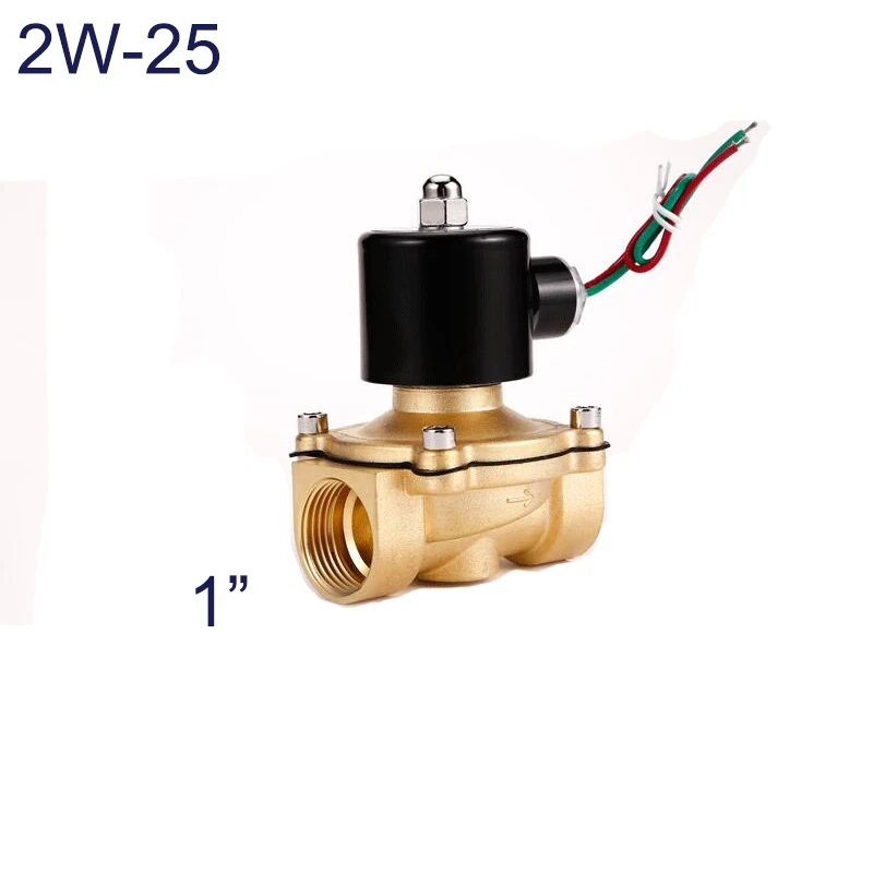 

1inch Solenoid Valve Water 24v 12v 110v Normally Closed Direct Acting