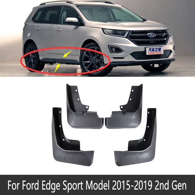 4 шт. автомобильный грязезащитный для Ford Edge~ закрылки спереди и сзади брызговик щитки Брызговики 2nd Gen 2 - Название цвета: Only Sport Model