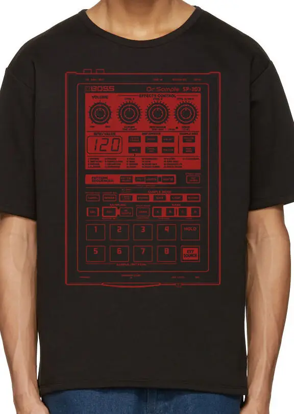 Boss SP-303 пробоотборник MPC Roland блестки биты футболка барабанной машины | Мужская