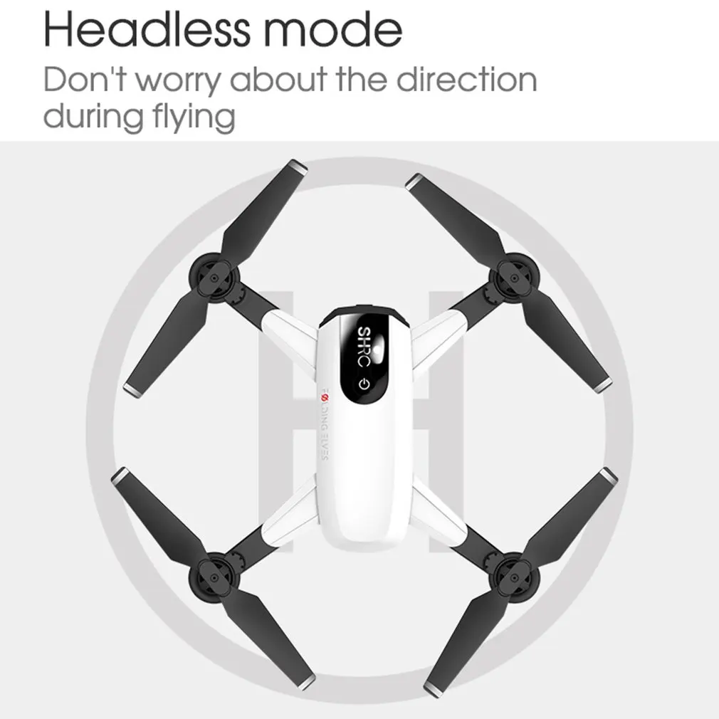 H1W 2,4G 1080P Wifi FPV Самолет RC Дрон Квадрокоптер самолет оптическое позиционирование Безголовый один ключ возврат складной VR живой полет