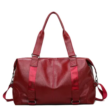 

Travel Bag for Women Fitness Gym Shoulder Bag Light PU Leather Handbag Pack Luggage Tote Sac De Sport Gymtas Bag 2020 B128