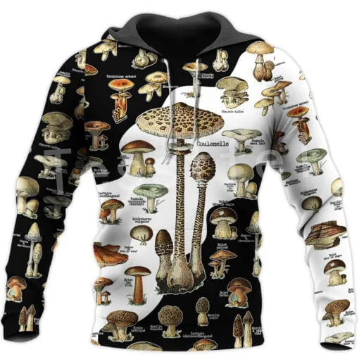 

Tessffel Plants Mushroom Fungus Camo Pullover Crewneck Streetwear Harajuku Funny Casual Tracksuit Hoodies 3DPrint Men/Women A-4