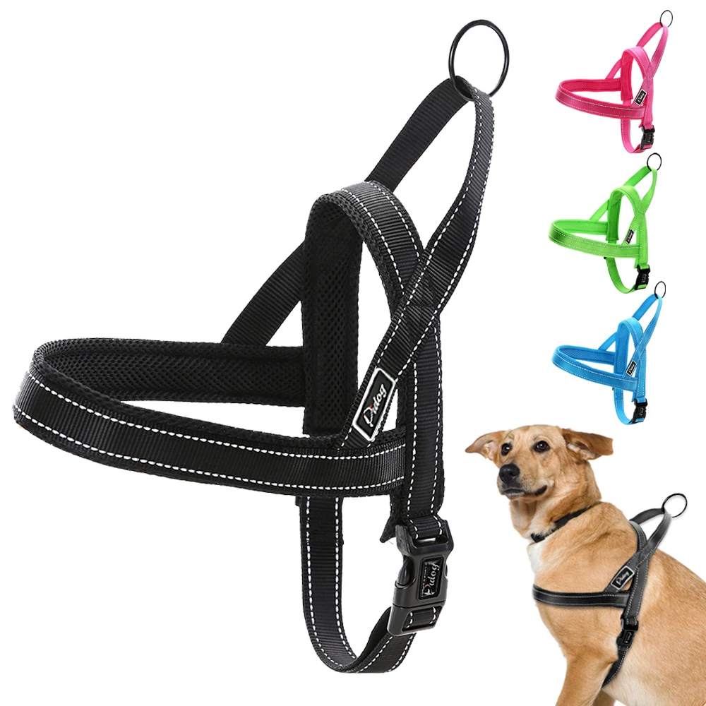 

Easy On Off Dog Harness No Pull Pet Harness Reflective Quick Fit Adjustsble Dogs Harnesses for Small Large Dogs Pitbull