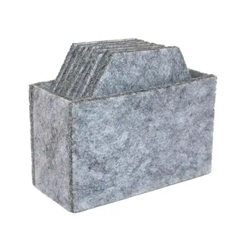 40%HOT8 pieces of felt, round, square, hexagonal, heat-insulating coaster, table protector, heat-resistant coaster, coffee, tea, Light Gray 3