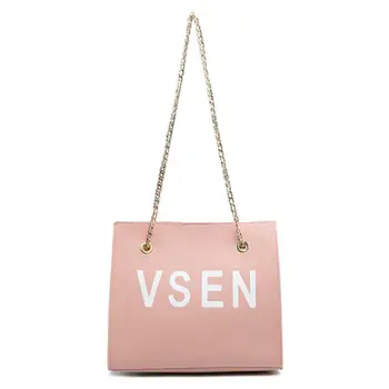 

2019 Women Fashion Shoulder Bag Letter Tote Large Handbag Office Ladies Bags Leather Crossbody Bags For Women