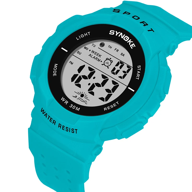 Student Running Seconds Watch Breathable Long And Empty Watch Luminous Multifunction Electronic Watch 30m waterproof