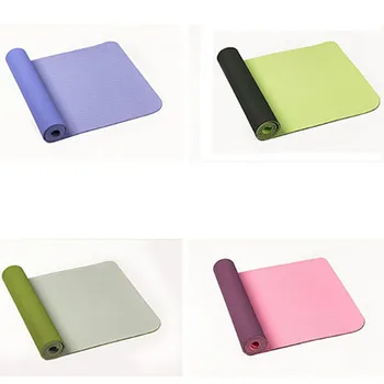 

6Mm Tpe Two-Color Non-Slip Yoga Mat Sports Mat 183x61Cm Gym Home Fitness Tasteless Mat