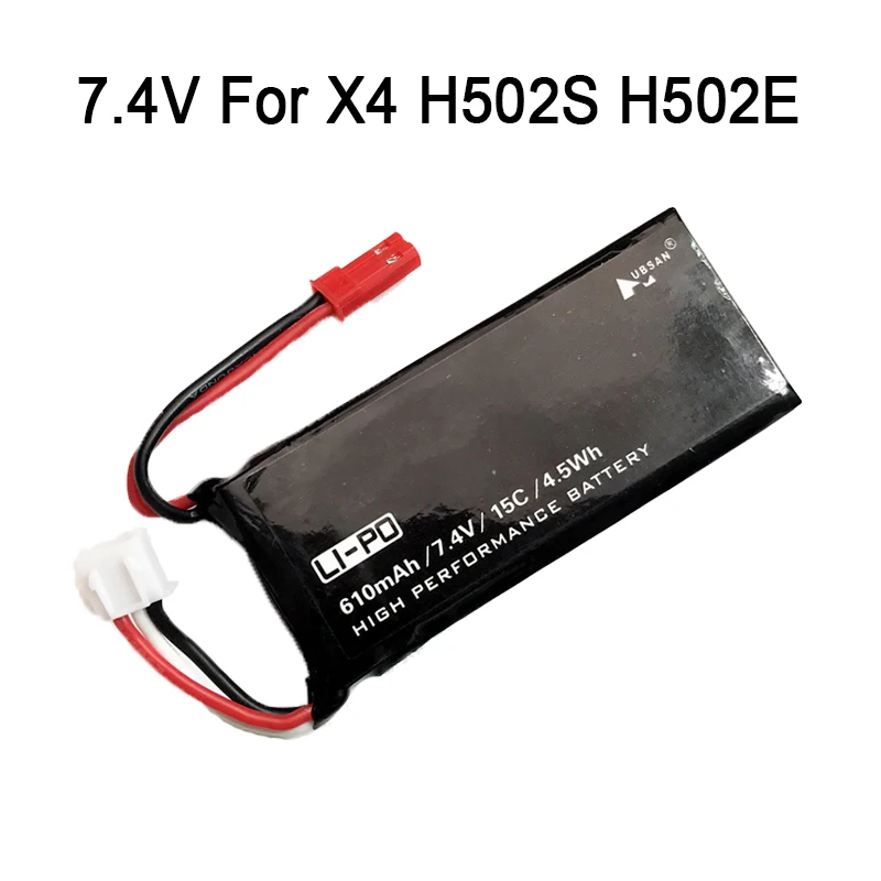 Оригинальный аккумулятор Hubsan H502S H502E H216A lipo 7 4 в 15C 610 мАч Запчасти для